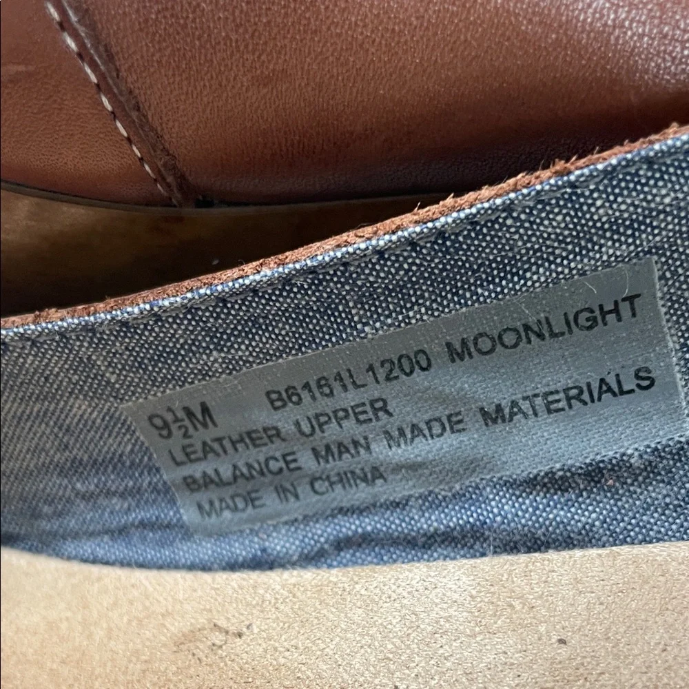 Dr. Scholl's Tan Leather Wedge Sandals - Picture 10 of 12